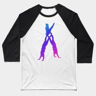 An acrobatic trio doing teepee Baseball T-Shirt